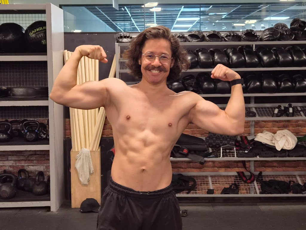 Aditya Panwar Front Double Biceps Pose